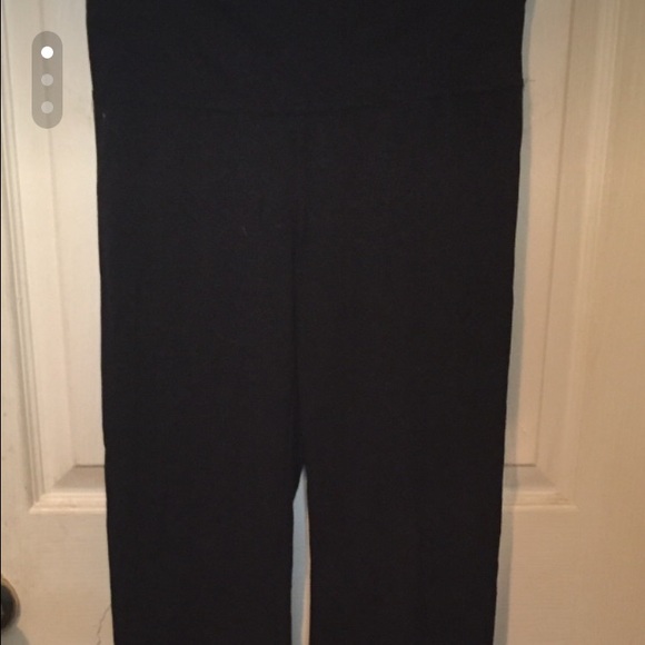 Woman's loose fit sweatpants with fold down waist