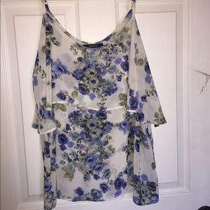Forever 21 floral chiffon top