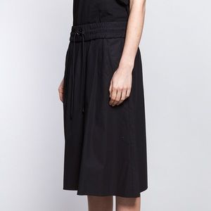 NWOT Rag & Bone Black Poplin Drawstring Lima Skirt