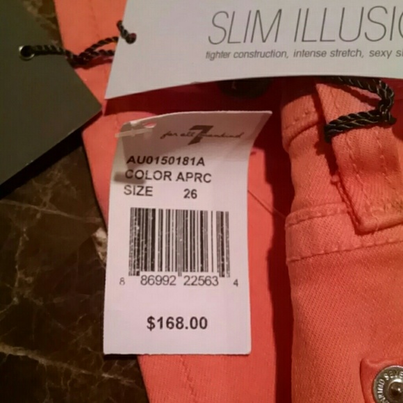 7 for all Mankind skinny illusion jeans NEW 26 - Picture 4 of 4