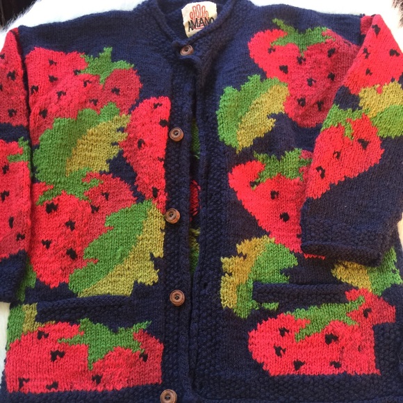 AMANO Wool Strawberry Sweater M/L