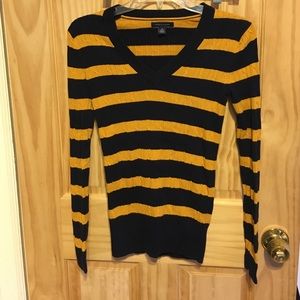 Tommy Hilfiger gold and blue sweater