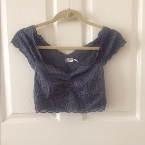 Free People lace bralette.