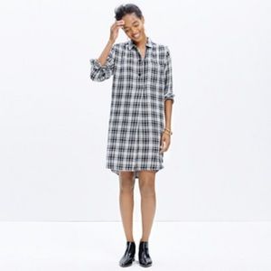 Madewell Lattitude shirt dress in kemp plaid