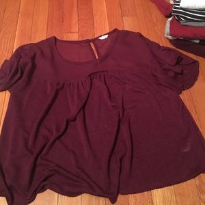 Maroon Shirt never worn (too big)
