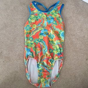 Gk gymnastics velvet leotard