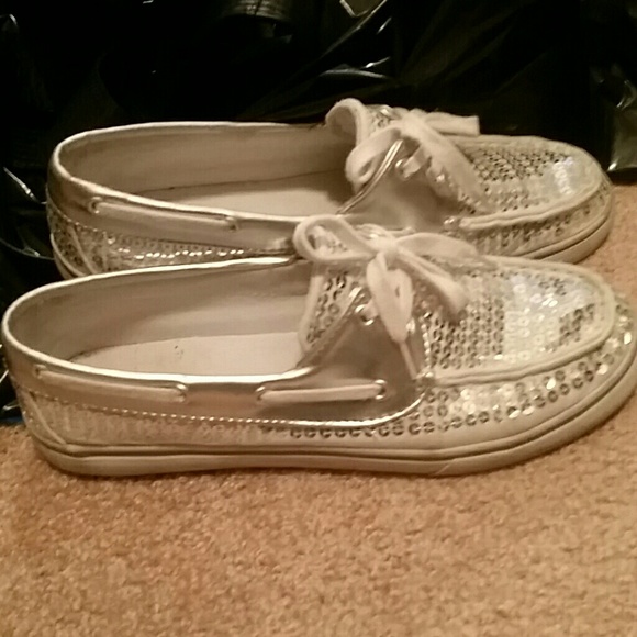 Sequined shoes