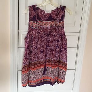 Patterned Lounge Top