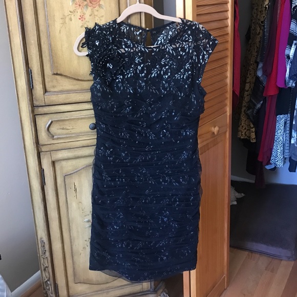 Black and silver dress