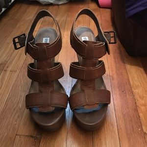 Steve Madden gladiator wedges