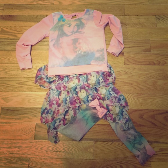 Disney princess ruffled skirt