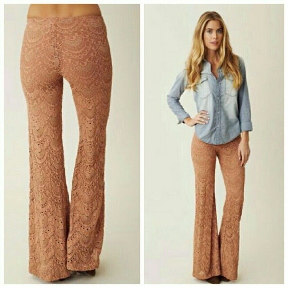 Free People + Nightcap Spanish Lace Fan Pant