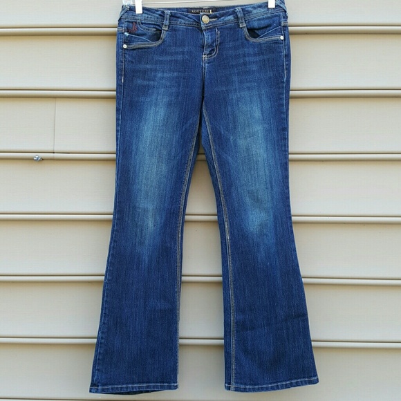 KOUTURE BY KIMORA FLARE BOOT CUT CASUAL JEANS - Picture 1 of 3