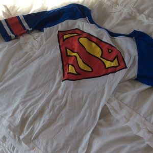 Brand new superman baseball tee