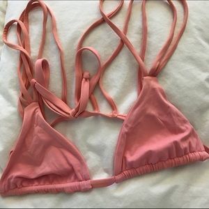 Frankie's Bikinis pink top