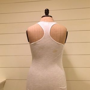 stained white racerback