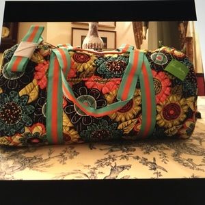 Vera Bradley Large Round Duffel Bag