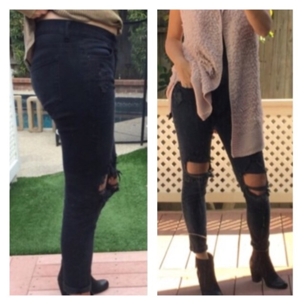 SNEAK PEEK BRAND BLACK KNEE HOLE