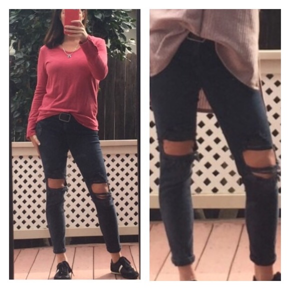 SNEAK PEEK BRAND BLACK KNEE HOLE - Picture 2 of 3