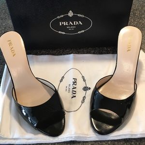 Women's black Prada heels