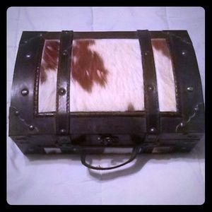 Cowhide Jewelry Box