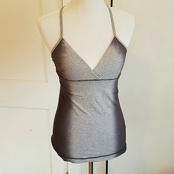 Lululemon grey bra yoga top