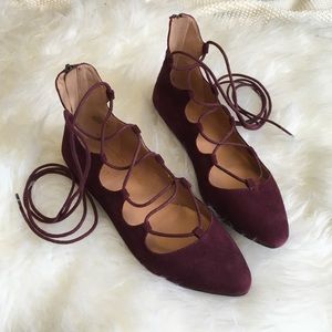 Nine West Lace Up Flats