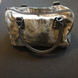 Grey acid wash bag