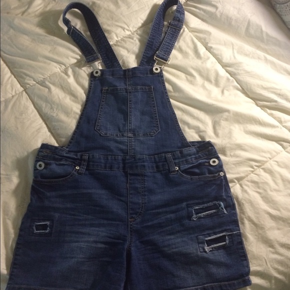 Denim - 3/$10 Short jean overall wash denim N119