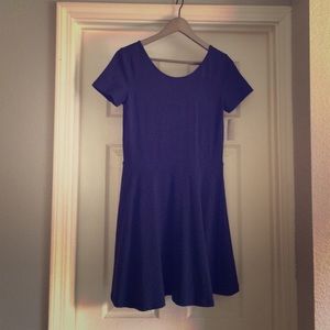 Navy blue skater dress