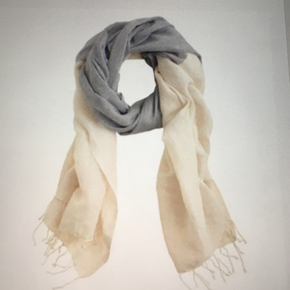 J. Crew Chambray &  Linen Scarf