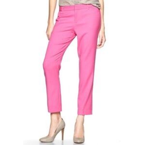 Pink Gap slim cropped trousers