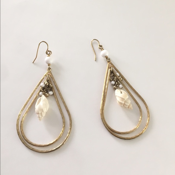 Perfect Summer teardrop hoop earrings