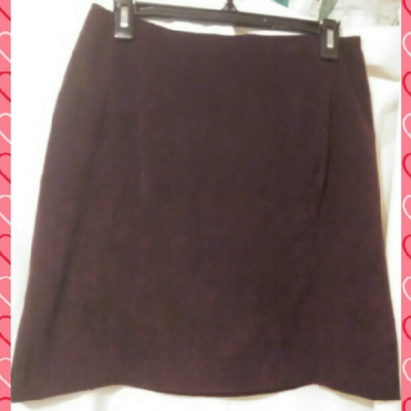 Dresses & Skirts - Micro Suede A line skirt stretch sz.11jr Aubergine