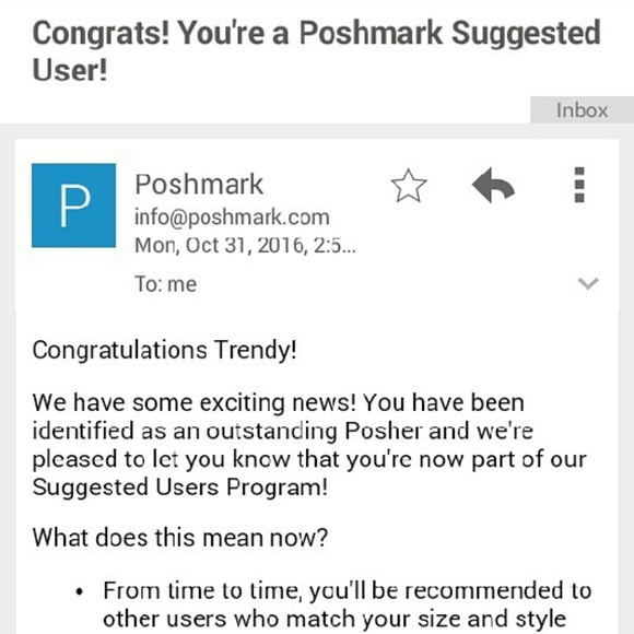 Woohoo!!!!!! Finally a suggested user