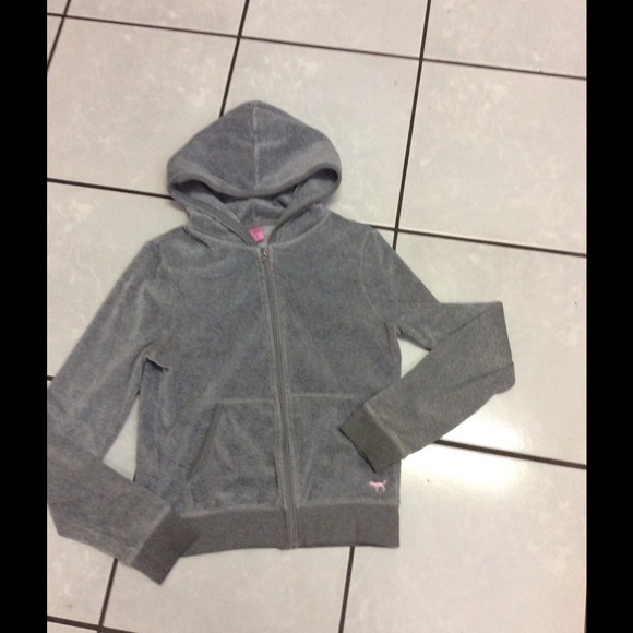 PINK velour full zip