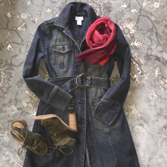 Loft Jean Trench Coat