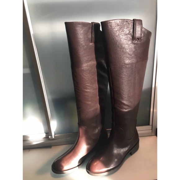 Enzo Angiolini brown leather knee high boots - Picture 2 of 5