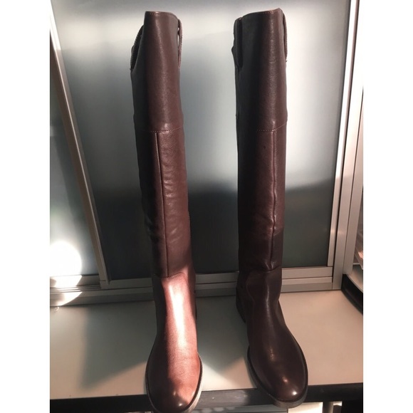 Enzo Angiolini brown leather knee high boots - Picture 3 of 5