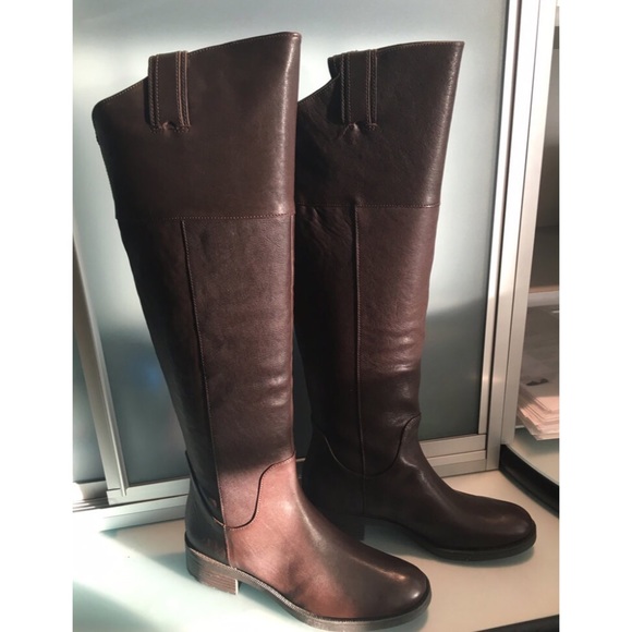 Enzo Angiolini brown leather knee high boots - Picture 4 of 5