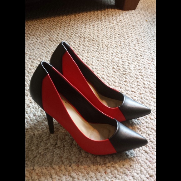 Red & Black Pumps