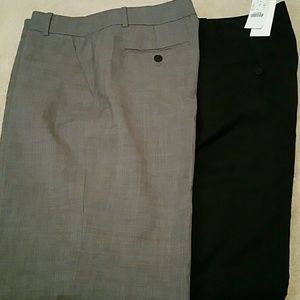 J. Crew trouser 2 pairs grey and black dress pants
