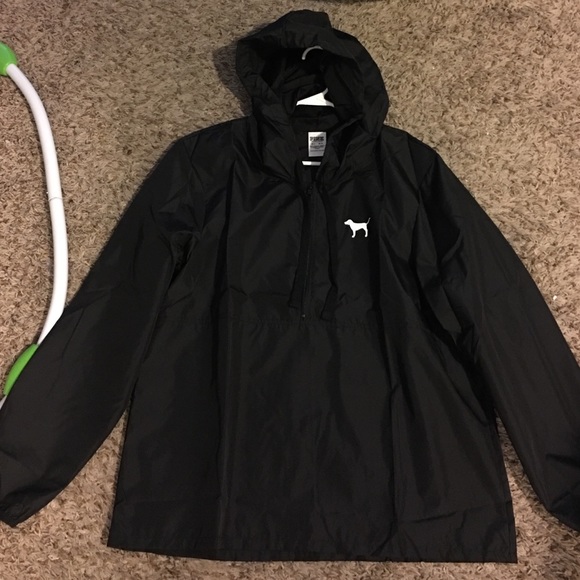 Victoria Secret Pink all black Anorak