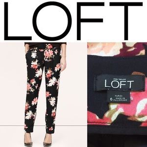 EUC Loft Floral Soft Ankle Trousers! 🌸