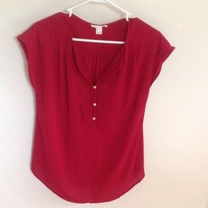 Maroon top