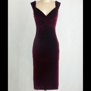 Rocksteady modcloth 3X lady love song velvet dress