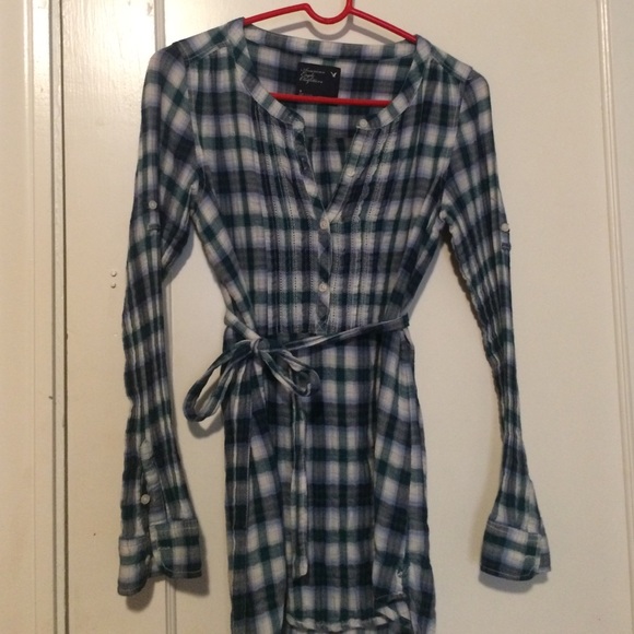 American eagle plaid tunic