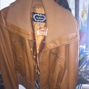 Plus size Leather Jacket