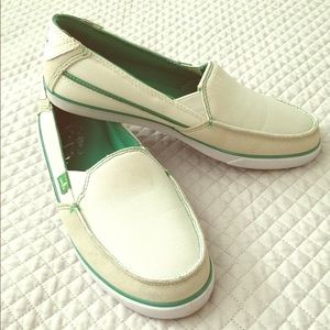 SANUK Standard Streaker Slip On -White and Green
