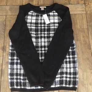 NWT Plaid Sweater